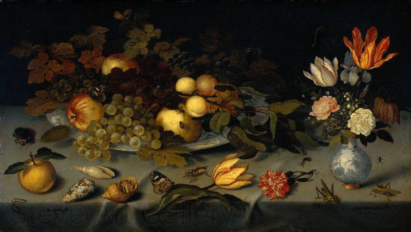 AST, Balthasar van der Still Life with Fruit and Flowers Spain oil painting art